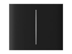 Ajax CenterButton (2-gang) black Vertical