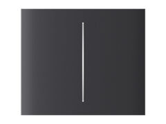 Ajax CenterButton (2-gang) graphite Vertical